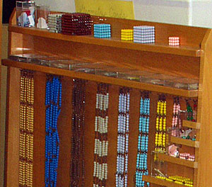 Exempel på montessorimaterial